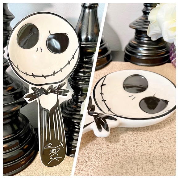 NWT Disney The Nightmare Before Christmas Jack Skellington Ceramic Spoon Rest - Picture 1 of 6